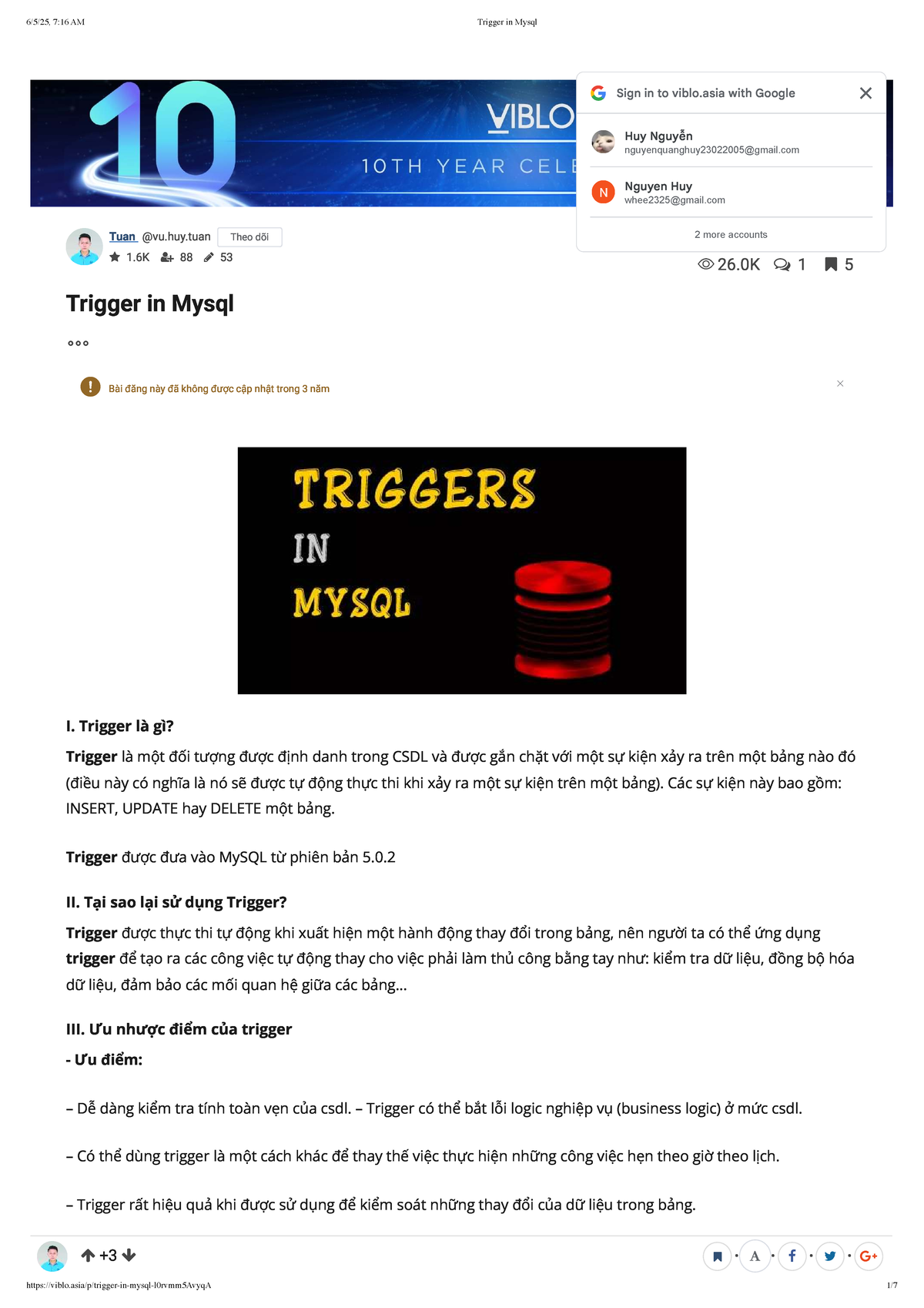 Trigger in MySQL: Understanding and Managing Database Events - Studocu