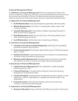 Financial Accounting 101: Key Concepts and Principles Overview - Studocu