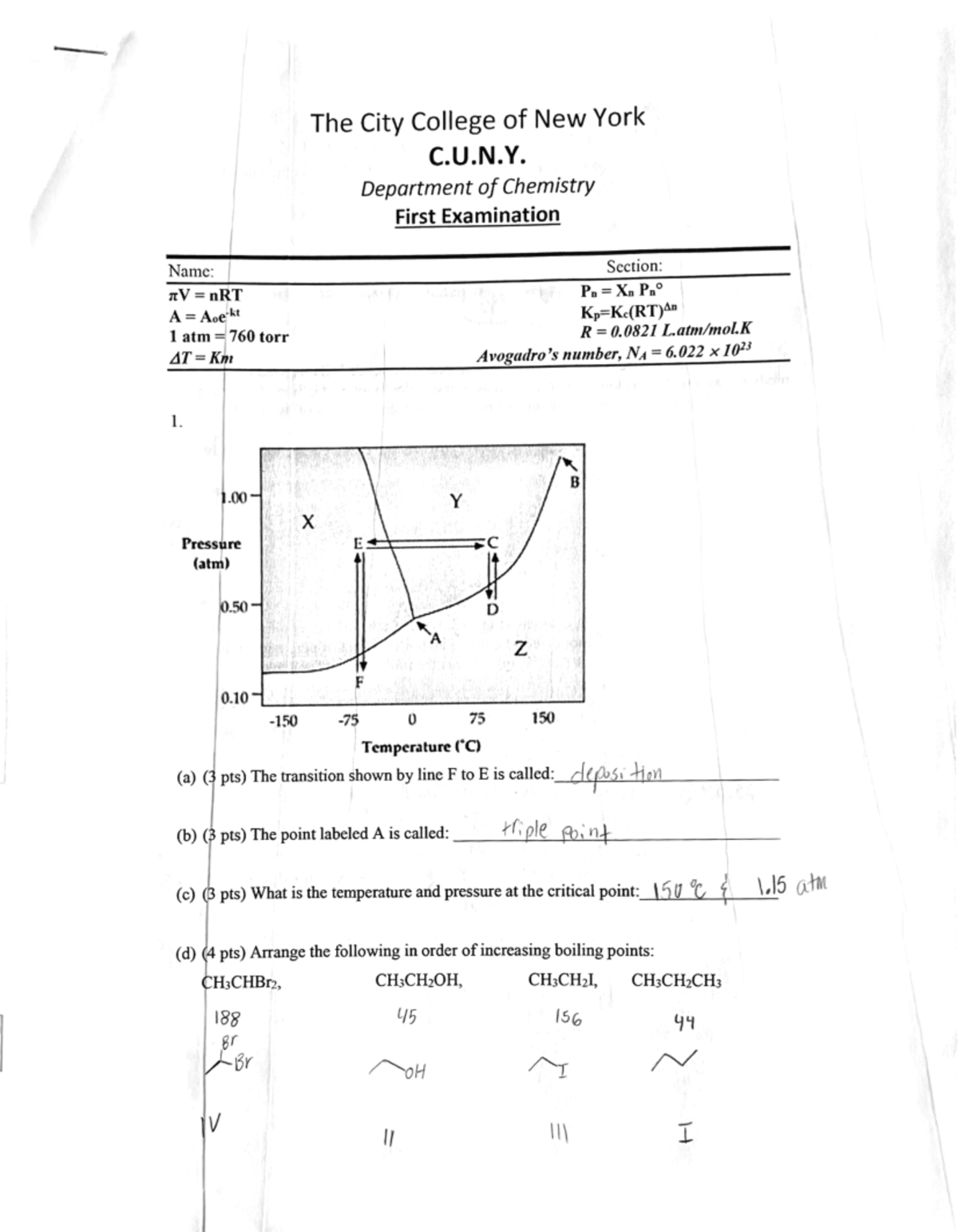CHEM104-Sample Exam 1 Review Notes and Solutions - Studocu