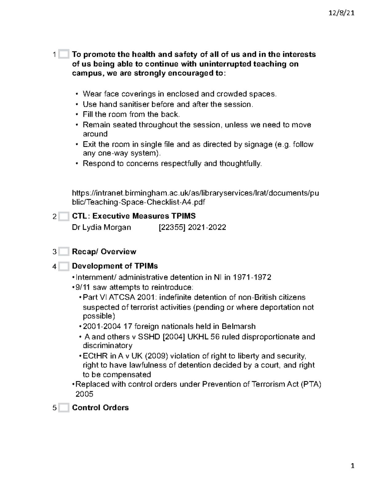 Lecture 17 TPIMs-1 - The complete list of TPIMs very useful in studying ...