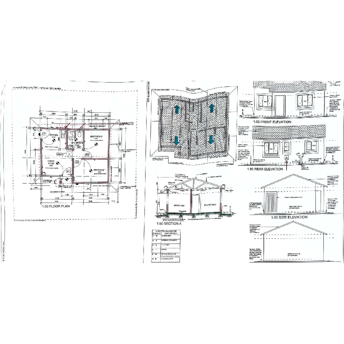 Building Line Plans and Elevations for House B (QSU 01 2016) - Studocu