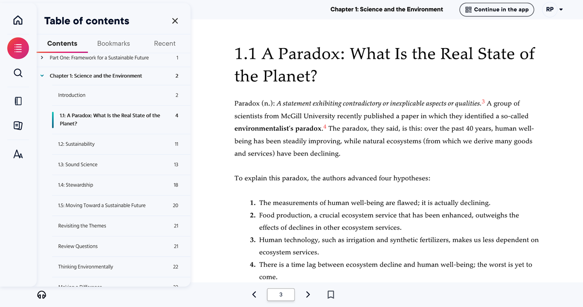 Chapter 1: Science and the Environment - Environmental Paradox Analysis ...