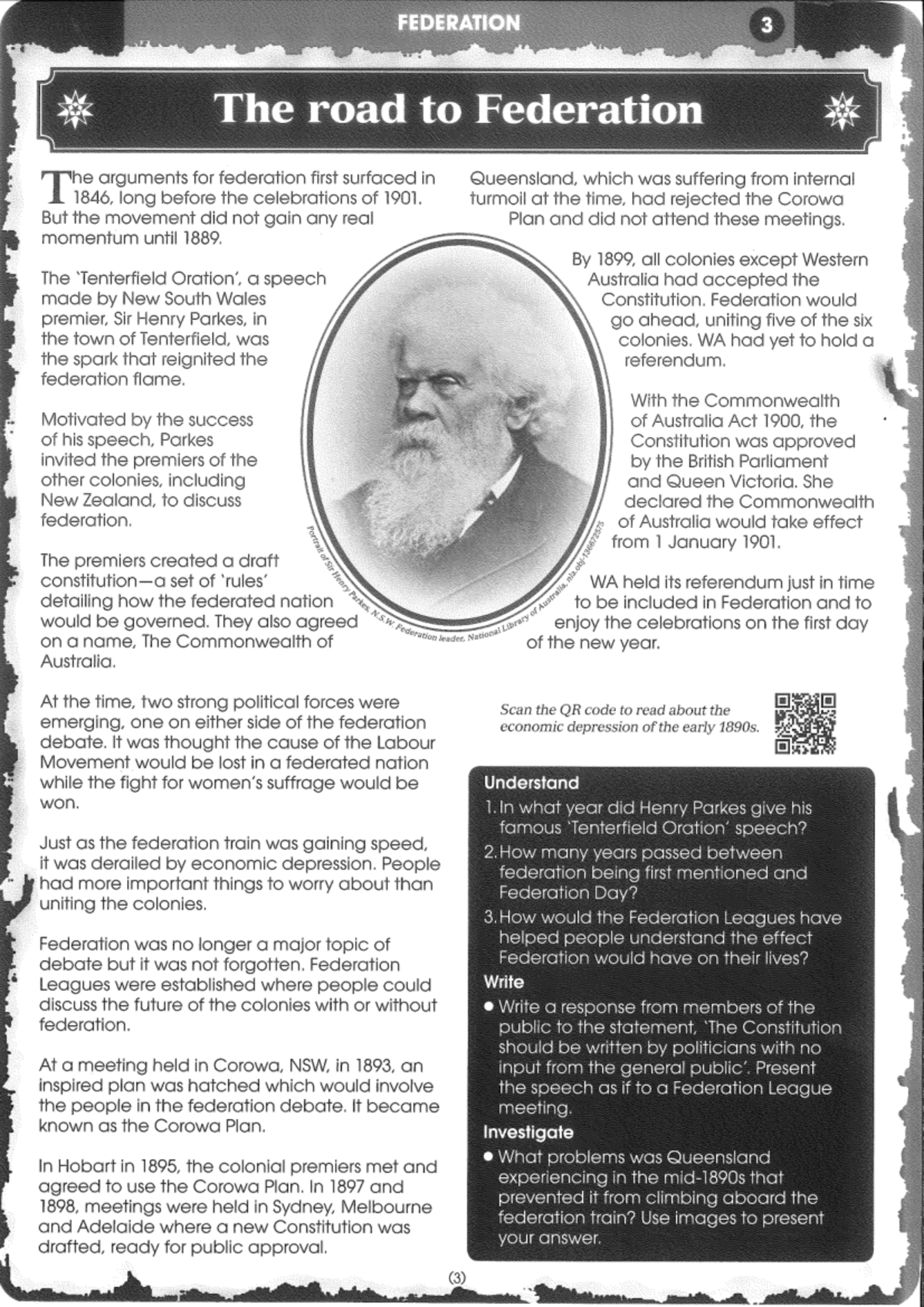 A4 Card 3: The Road to Federation - Key Events and Milestones - Studocu