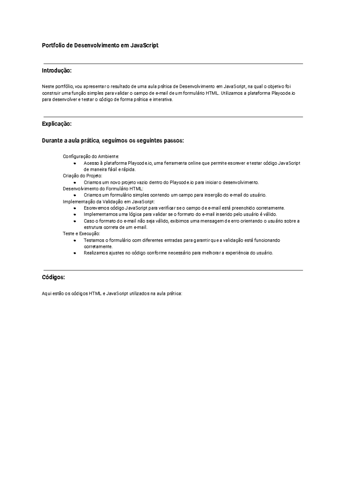 Portflio segundo período - Portfolio de Desenvolvimento em JavaScript ...