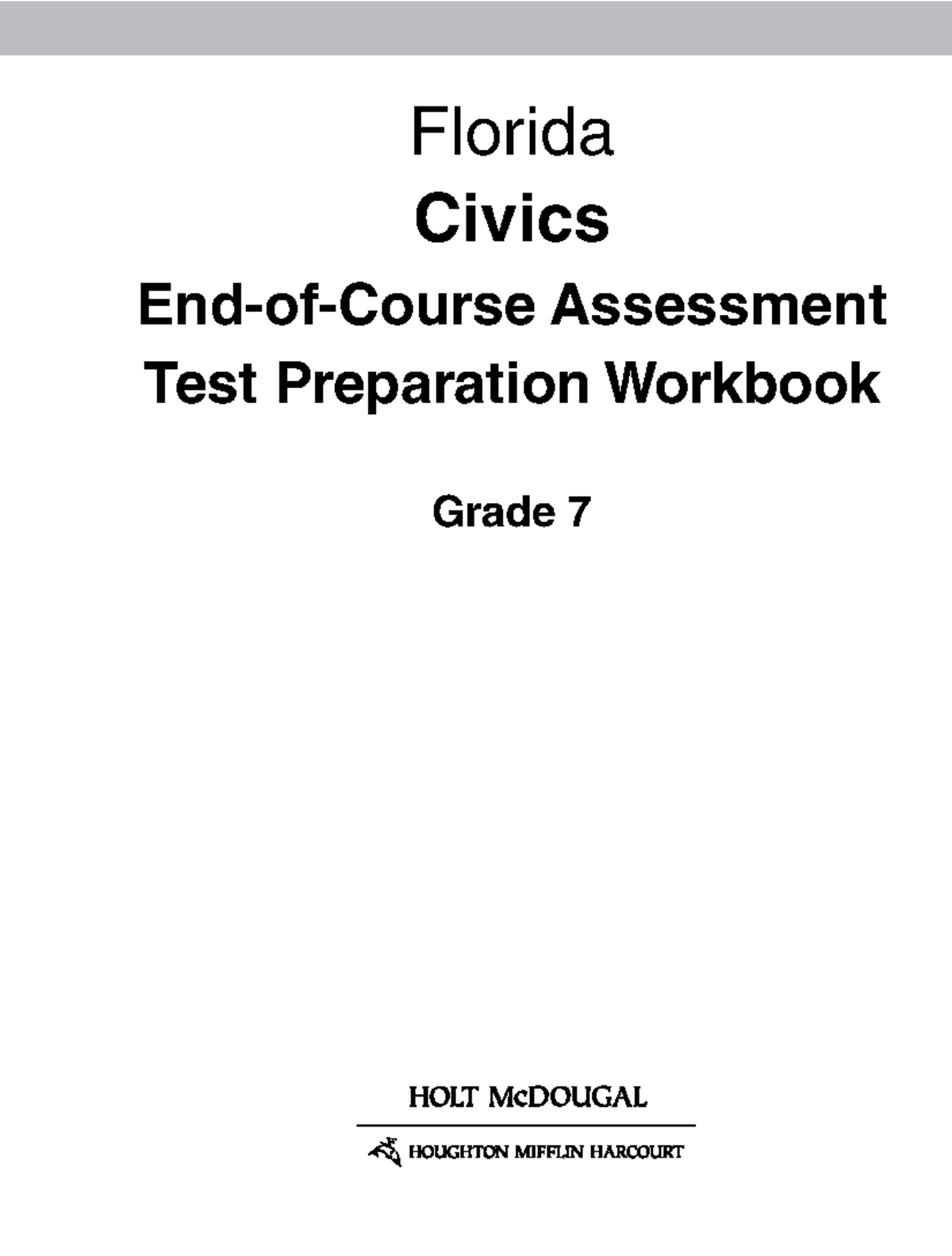 Florida Civics EOC Assessment Test Prep Workbook - Grade 7 - Studocu