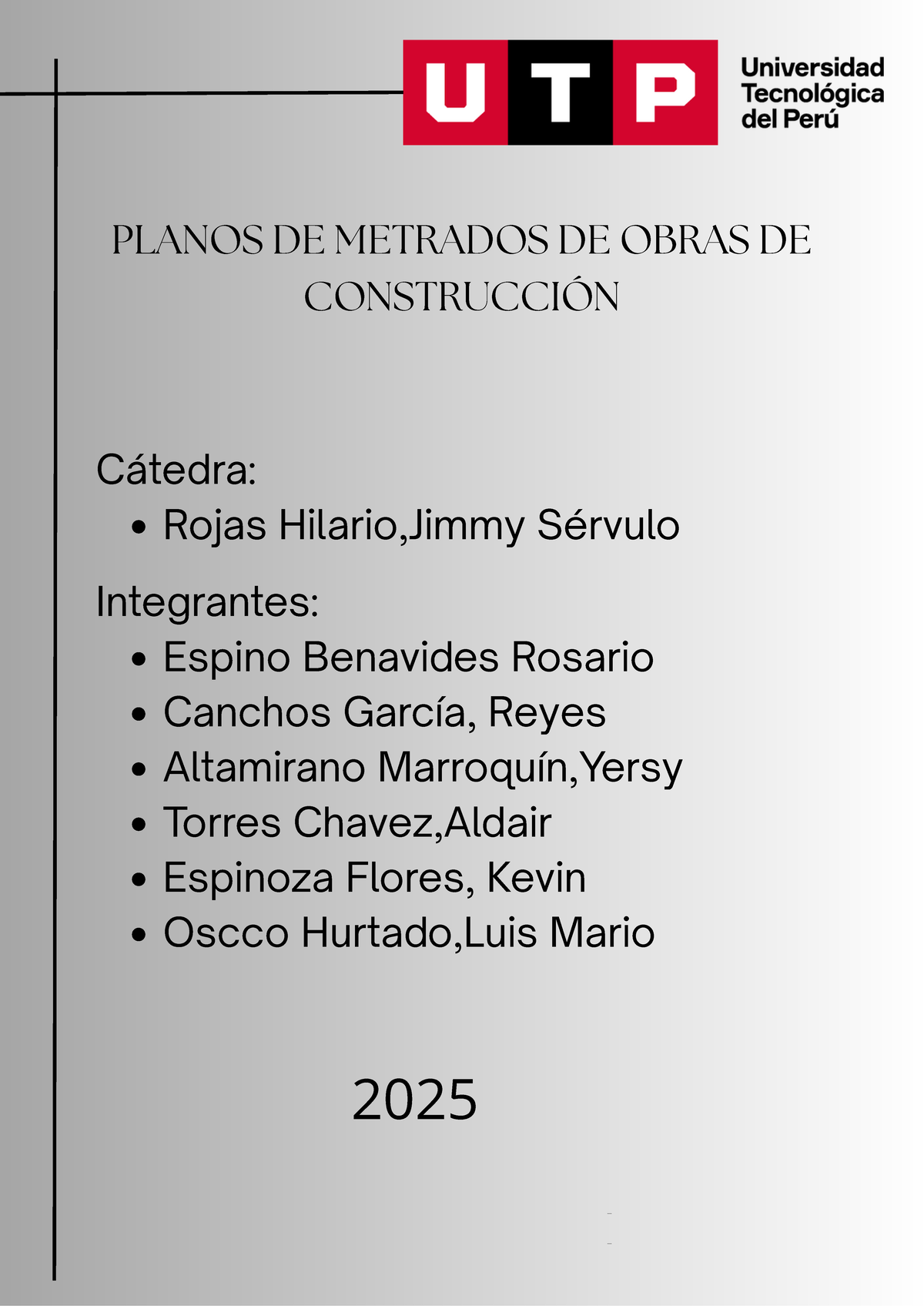 Planos y Metrados de Obras de Construcción - TA1 - Document Preview