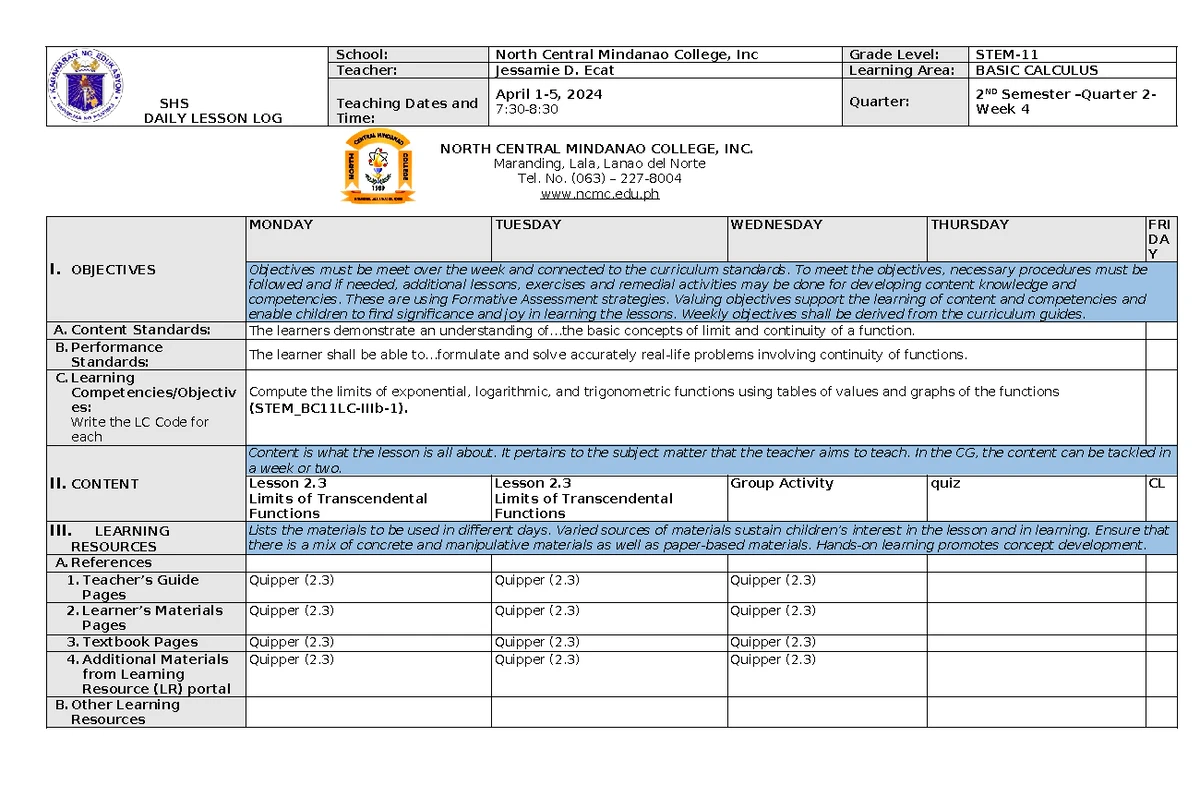 DLP sci - DLP for science - A Detailed Lesson Plan in Science for Grade ...