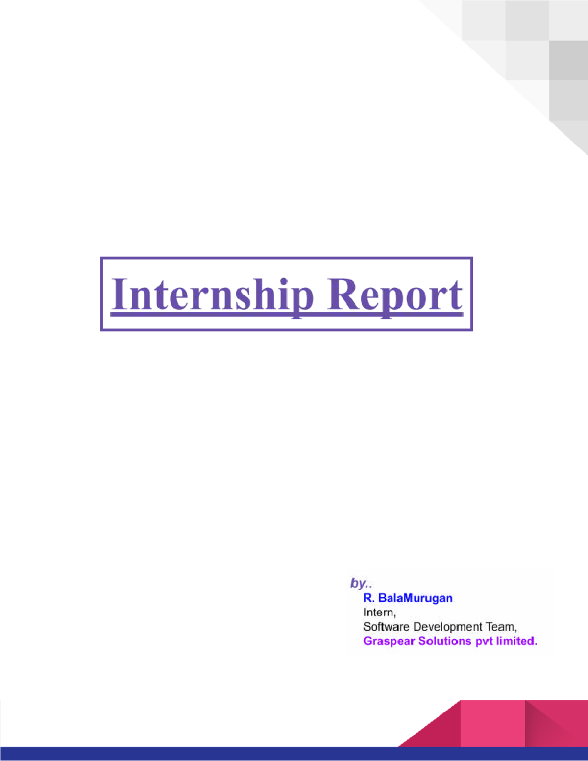 Bala Internship Report: Insights on Laravel, Flutter, and Team ...