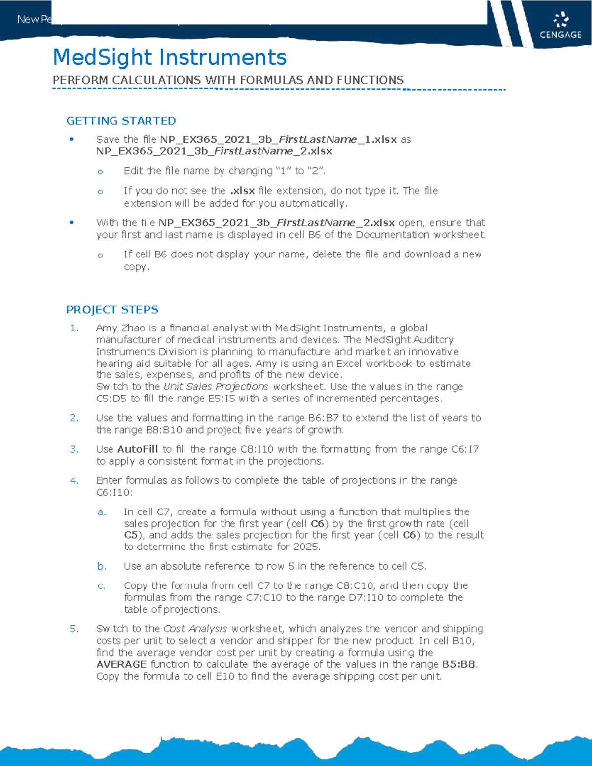 New Perspectives Excel Module 3: SAM Project 1b Instructions - Studocu