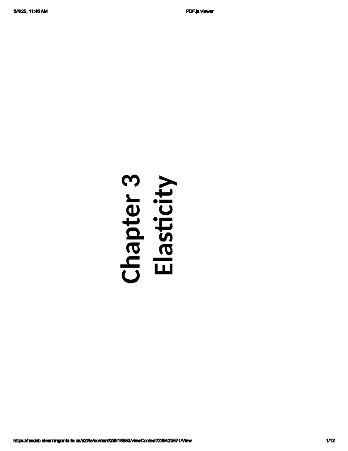 ECON 101: Chapter 3 - Elasticity of Supply Overview and Analysis - Studocu
