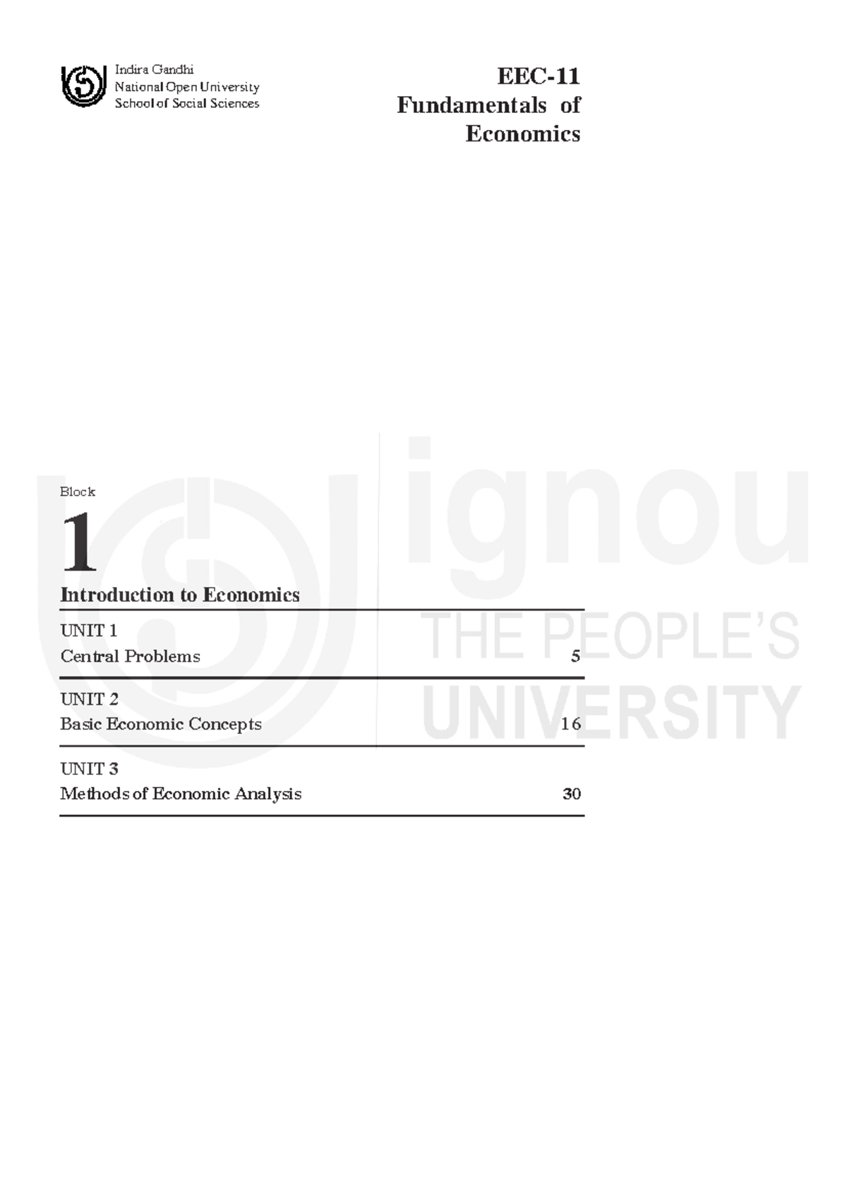 Block-1 - Social - Methods of Economic Analysis 37 Block Introduction ...