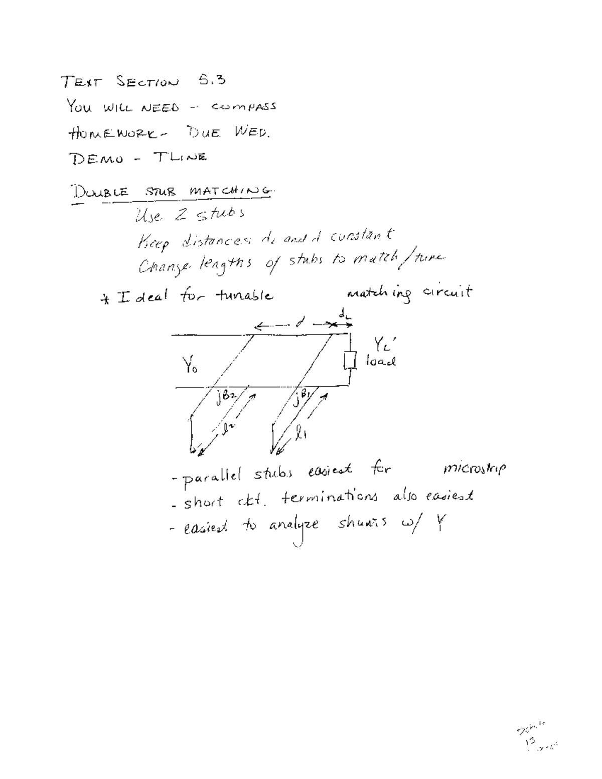 Double Stub Matching: Analyzing Tunable Matching Circuits for ...