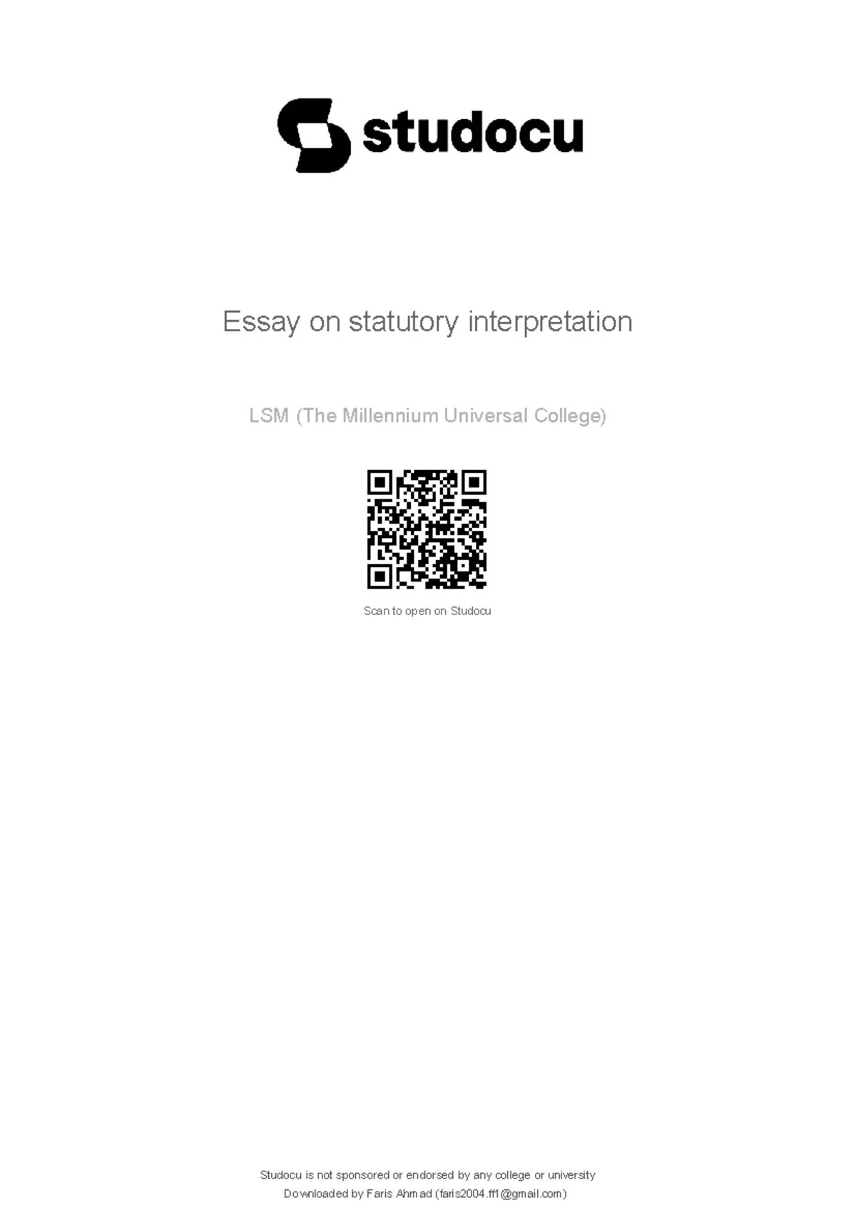 LSM Essay on Judicial Precedent: Principles and Practice Analysis - Studocu