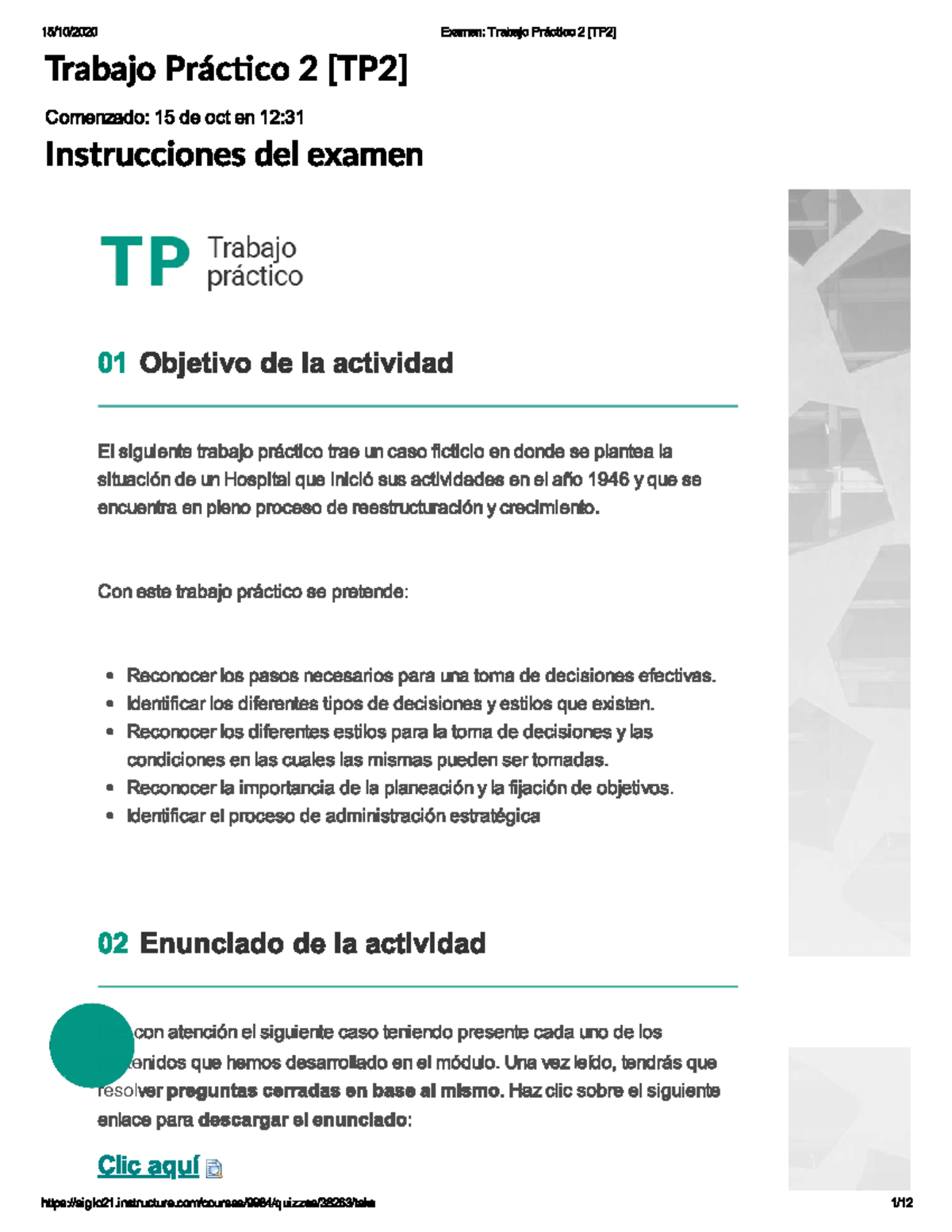Comprehensive Overview of TP2 Assessment Guidelines - Studocu