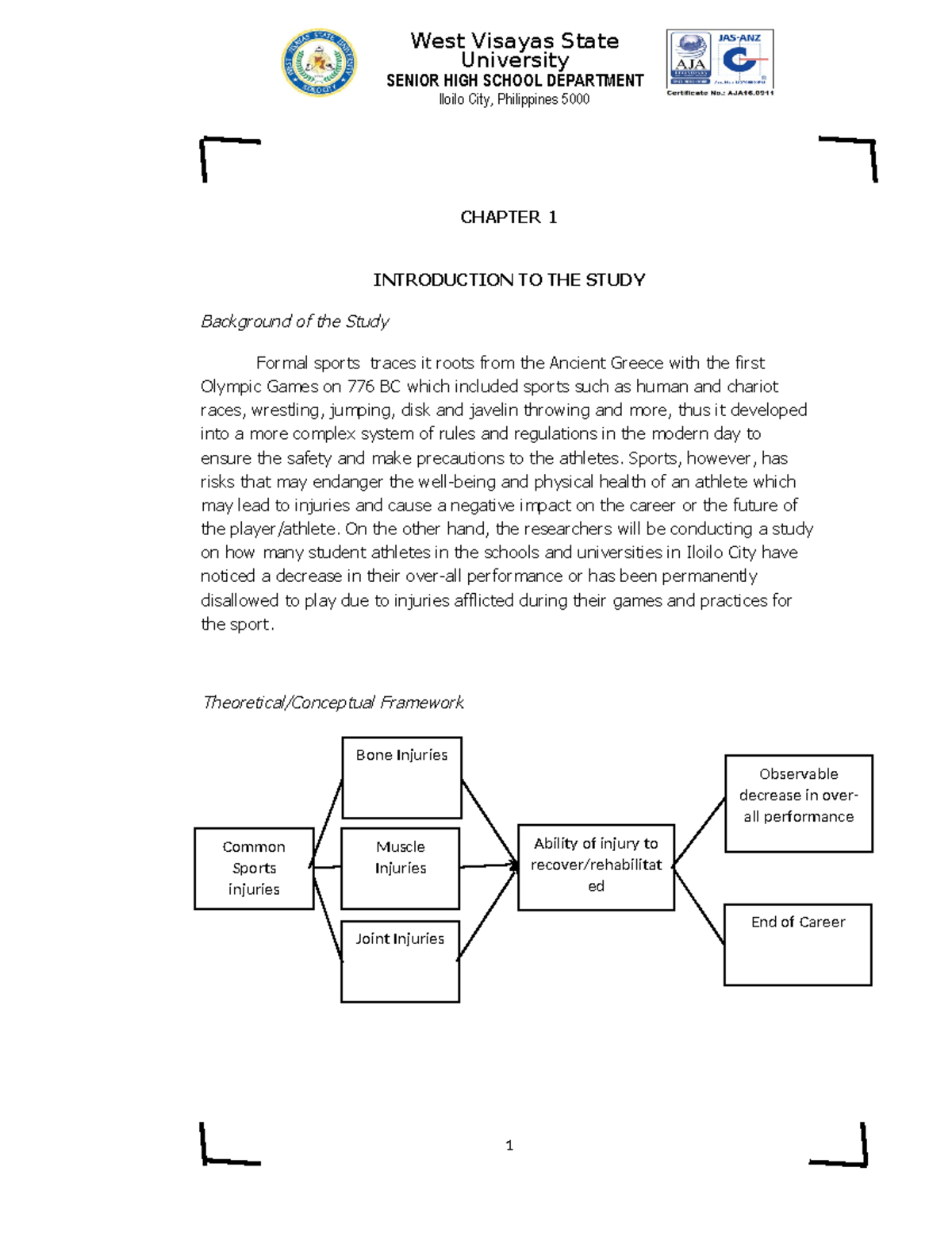 Research-manuscript-layout - University SENIOR HIGH SCHOOL DEPARTMENT ...