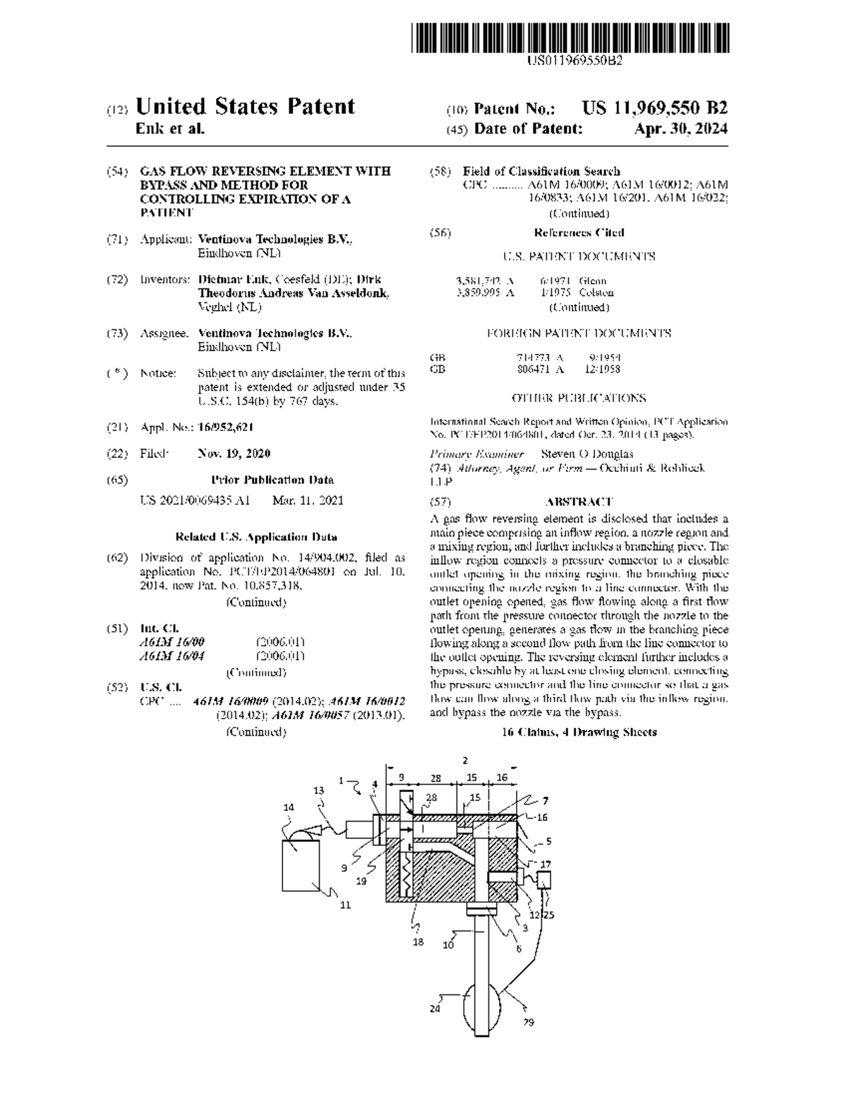 Gas Flow Reversing Element with Pass and Expiration Control Method ...