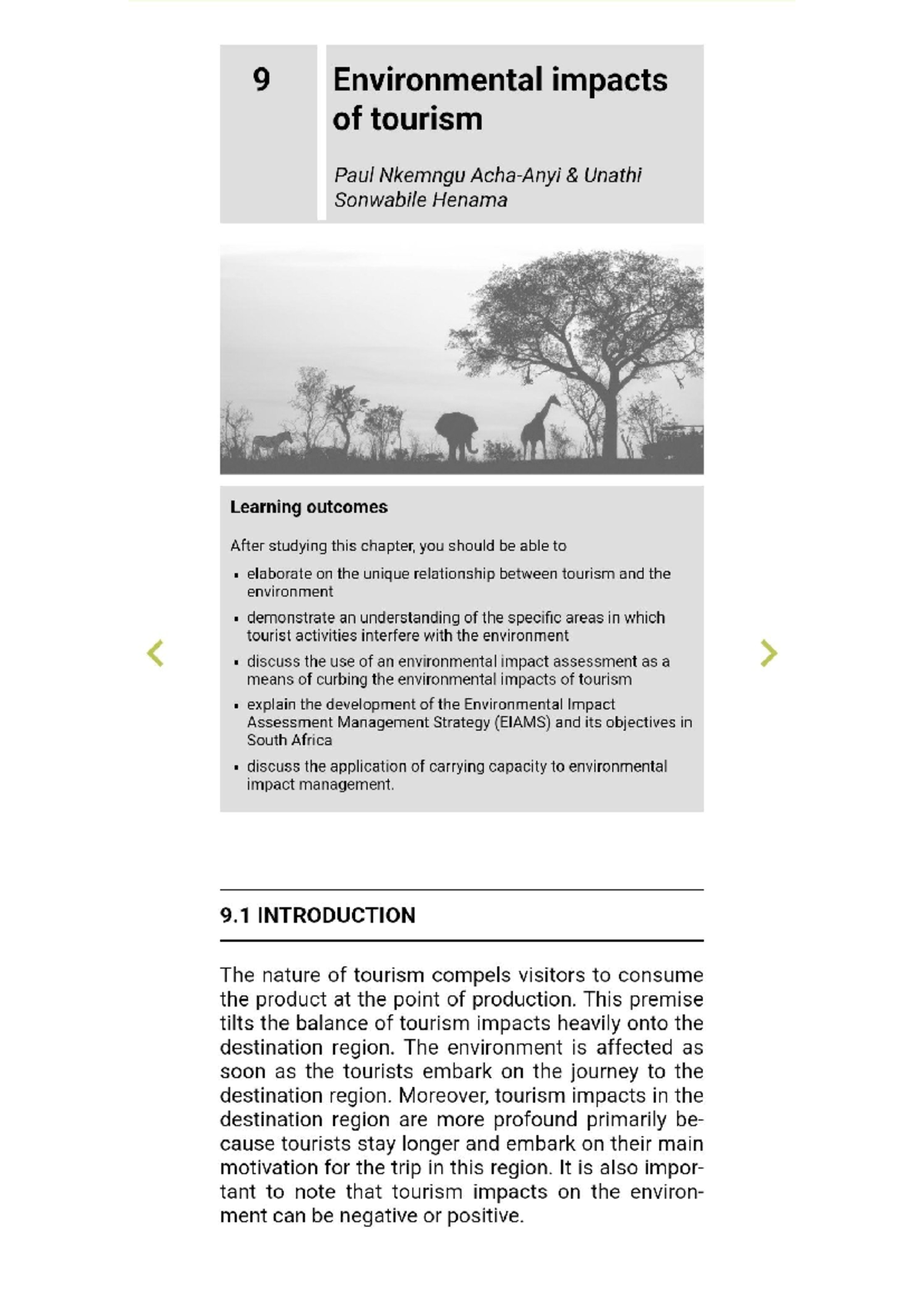 Fundamentals of Tourism: Chapter 9 - Environmental Impacts of Tourism ...