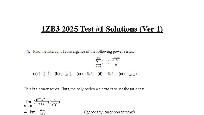 1ZB3 2025 Test #1 Detailed Solutions and Explanations - Studocu