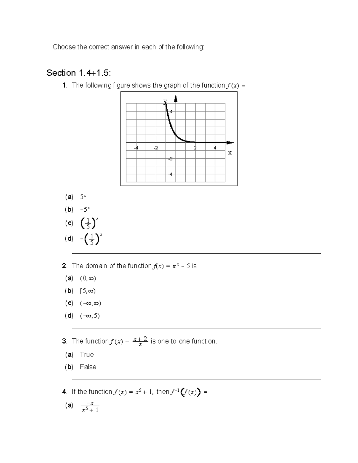 Assignment 4 - Practice Homework with Answers on Functions - Studocu