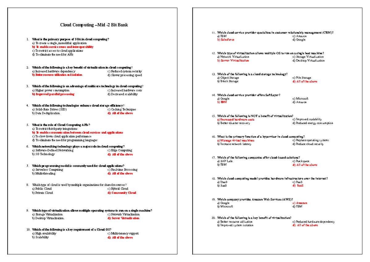 CC-Mid-2-Bit Bank - important documents - Cloud Computing -Mid - 2 Bit ...