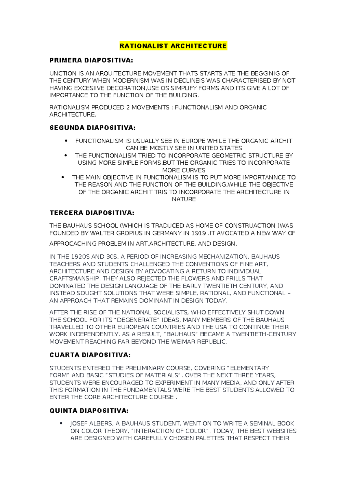 Rationalist Architecture: Key Movements and Influences in Design - Studocu