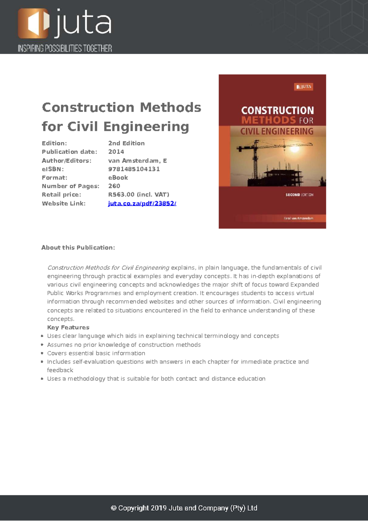 Civil Engineering Construction Methods (2nd Ed) - Key Concepts ...