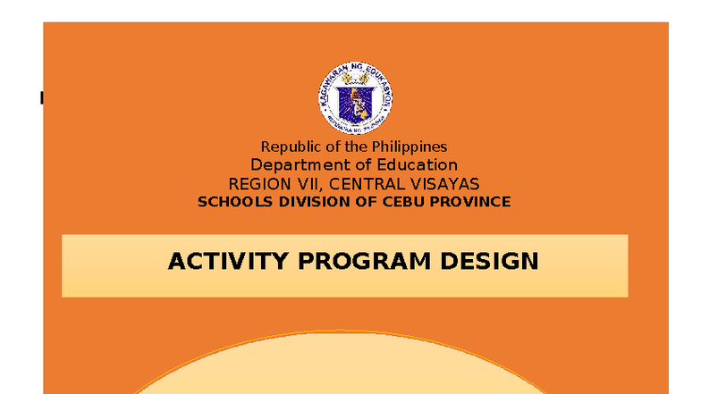 Activity Program Design: District Science and Math Fair 2025 - Studocu