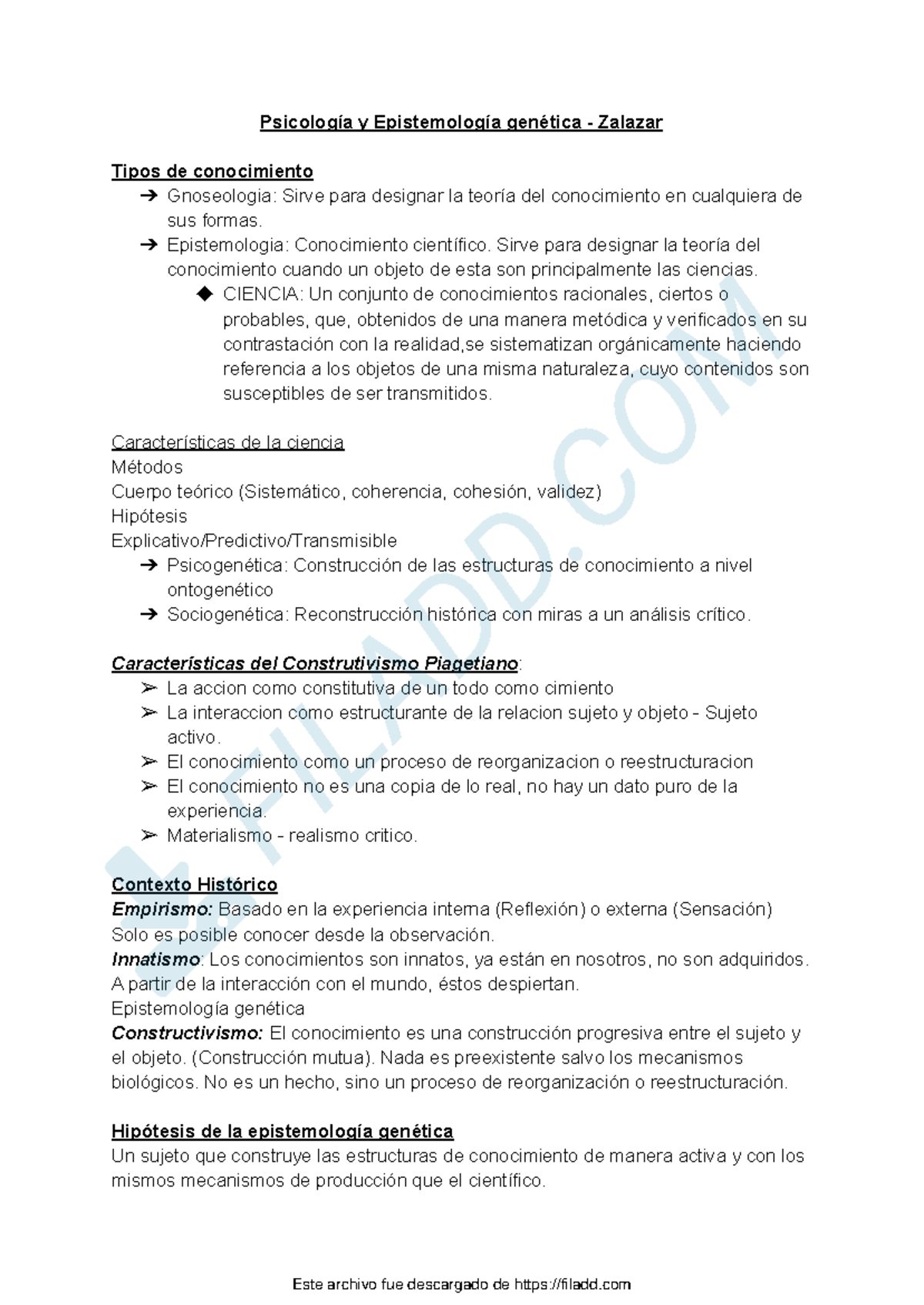 Psicología y Epistemología Genética: Conocimiento y Constructivismo ...