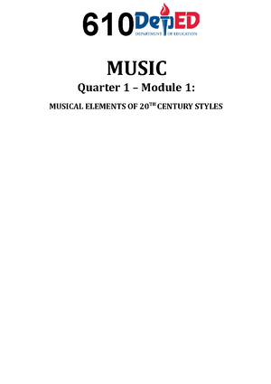 Music 10 - Quarter 1 - module 1 final - Copy - 810 MUSIC Quarter 1 ...