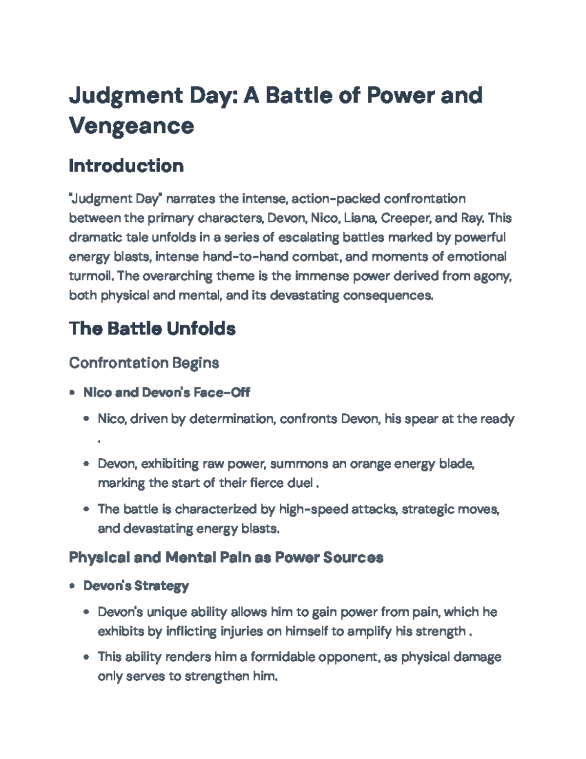 Judgment Day: A Conflict of Power, Pain, and Consequences - Judgment ...