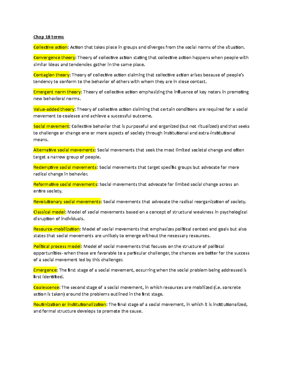 You May Ask Yourself - CH 18: Key Terms Overview - Studocu
