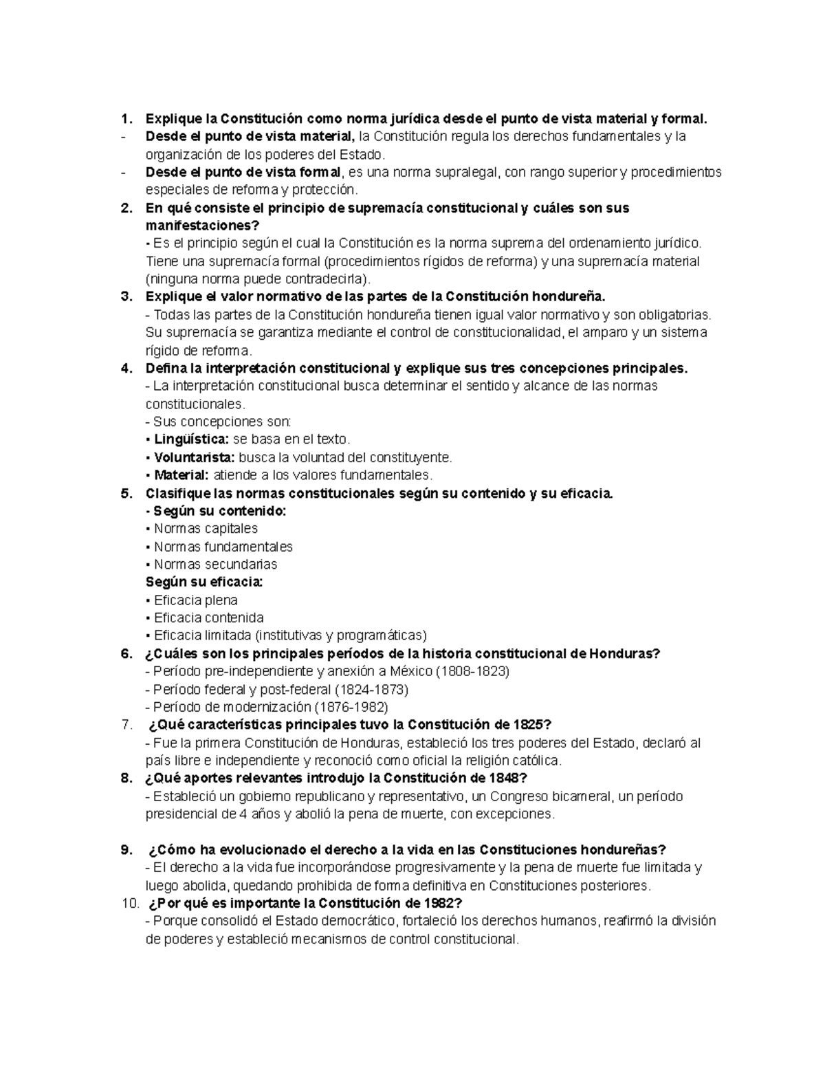 Guía de Estudio: Constitución y Normas Jurídicas (Curso: Derecho) - Studocu