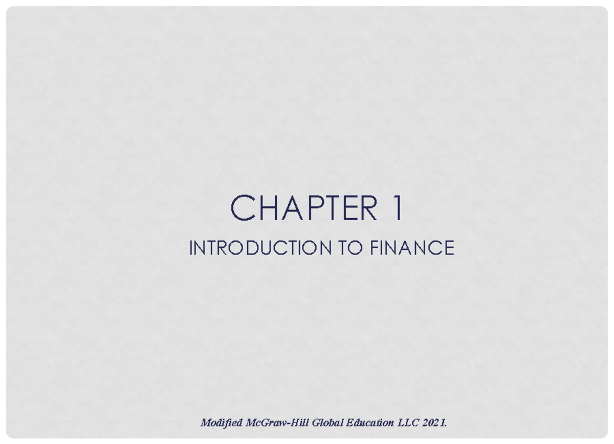 Introduction to Corporate Finance (FIN 324) - Key Concepts & Careers ...