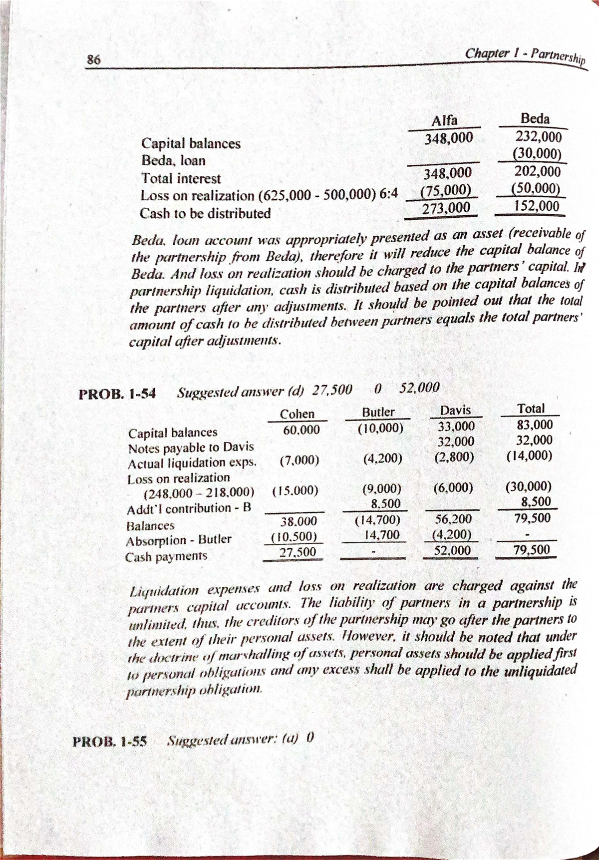 Chapter 15 partnership liquidation and capital balances analysis - Studocu