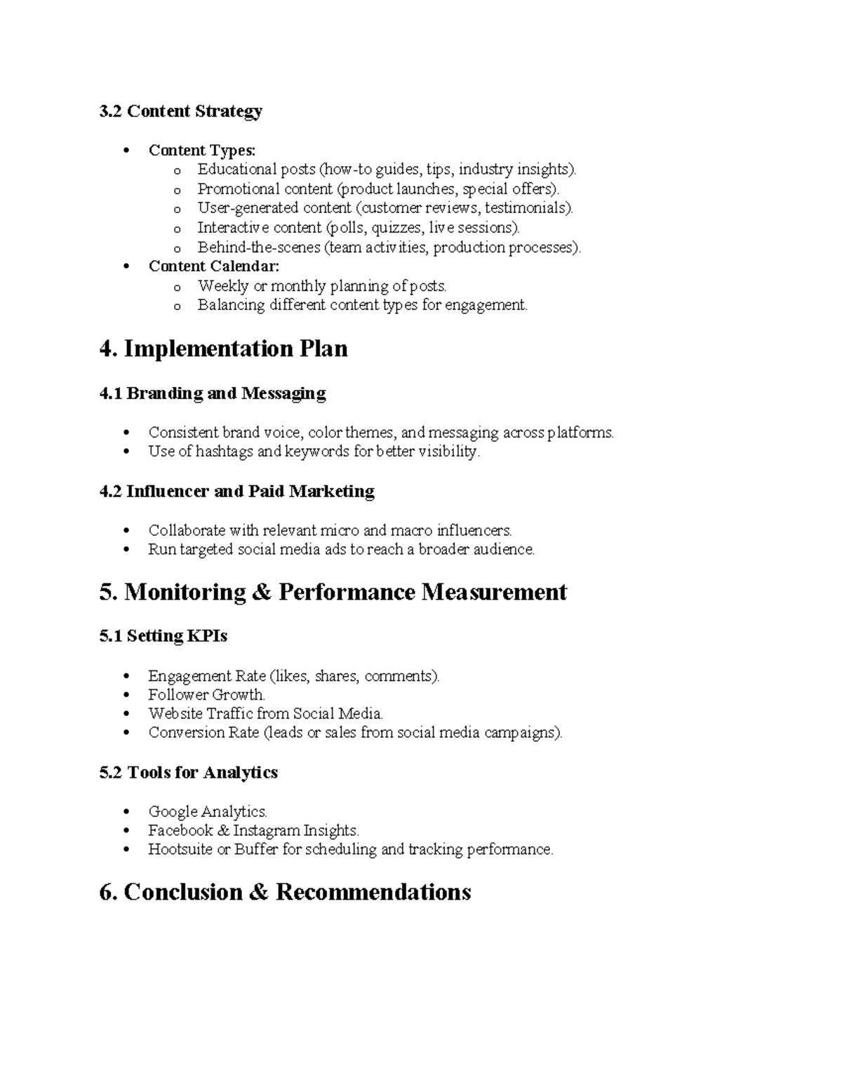 Social Media Marketing Strategy for a Startu 1 2 - 3 Content Strategy ...