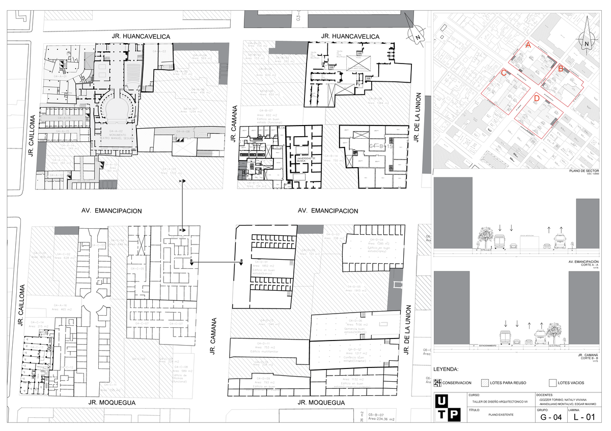 PLANO EXISTENTE - TALLER DE DISEÑO ARQUITECTONICO VII (G-04) - Studocu