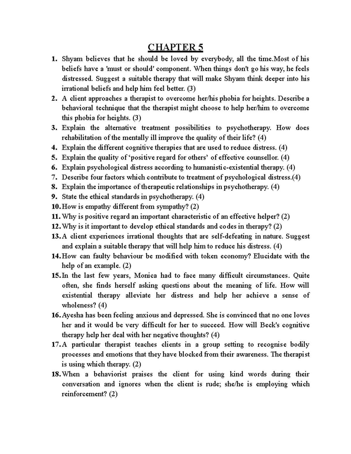 Chapter 4 PYQ - In-Depth Analysis and Clarifications - Studocu