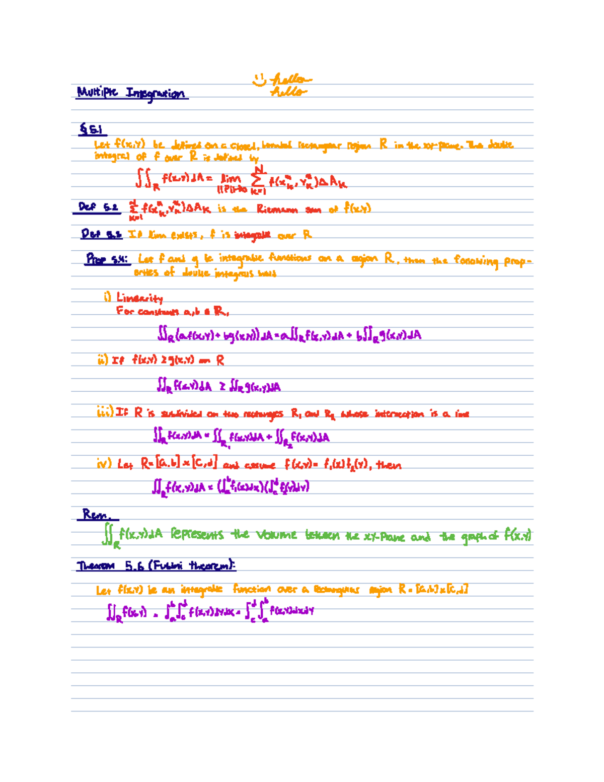 Chapter 12 Notes - Multiple Integration - hella Multiple Integration ...