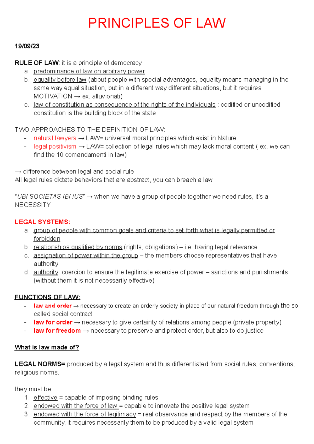 Principles of Law: Understanding the Rule of Law and Its Functions ...