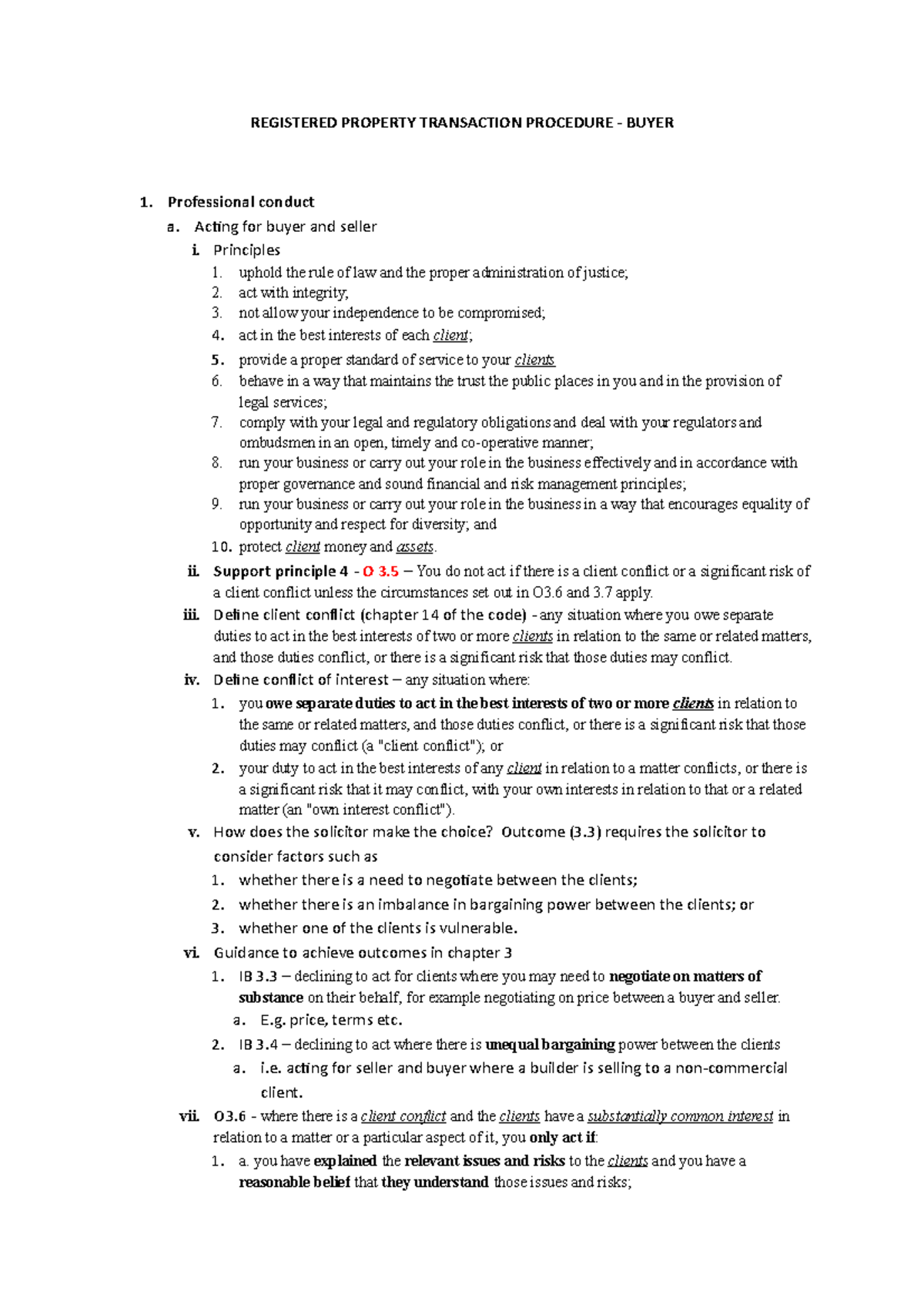 Registered Property Transaction Procedure - Buyer - REGISTERED PROPERTY ...