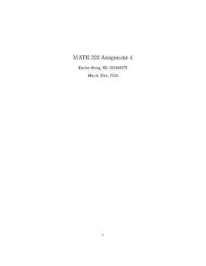 Assignment 1 Math 240 - Math 240: Discrete Structures Winter 2020 ...