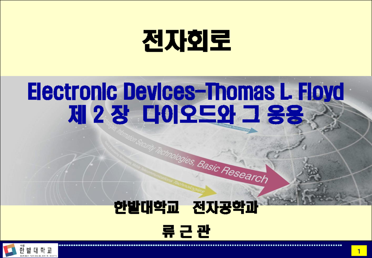 전자회로 2장 - 다이오드와 응용 개요 및 특성 분석 - Studocu