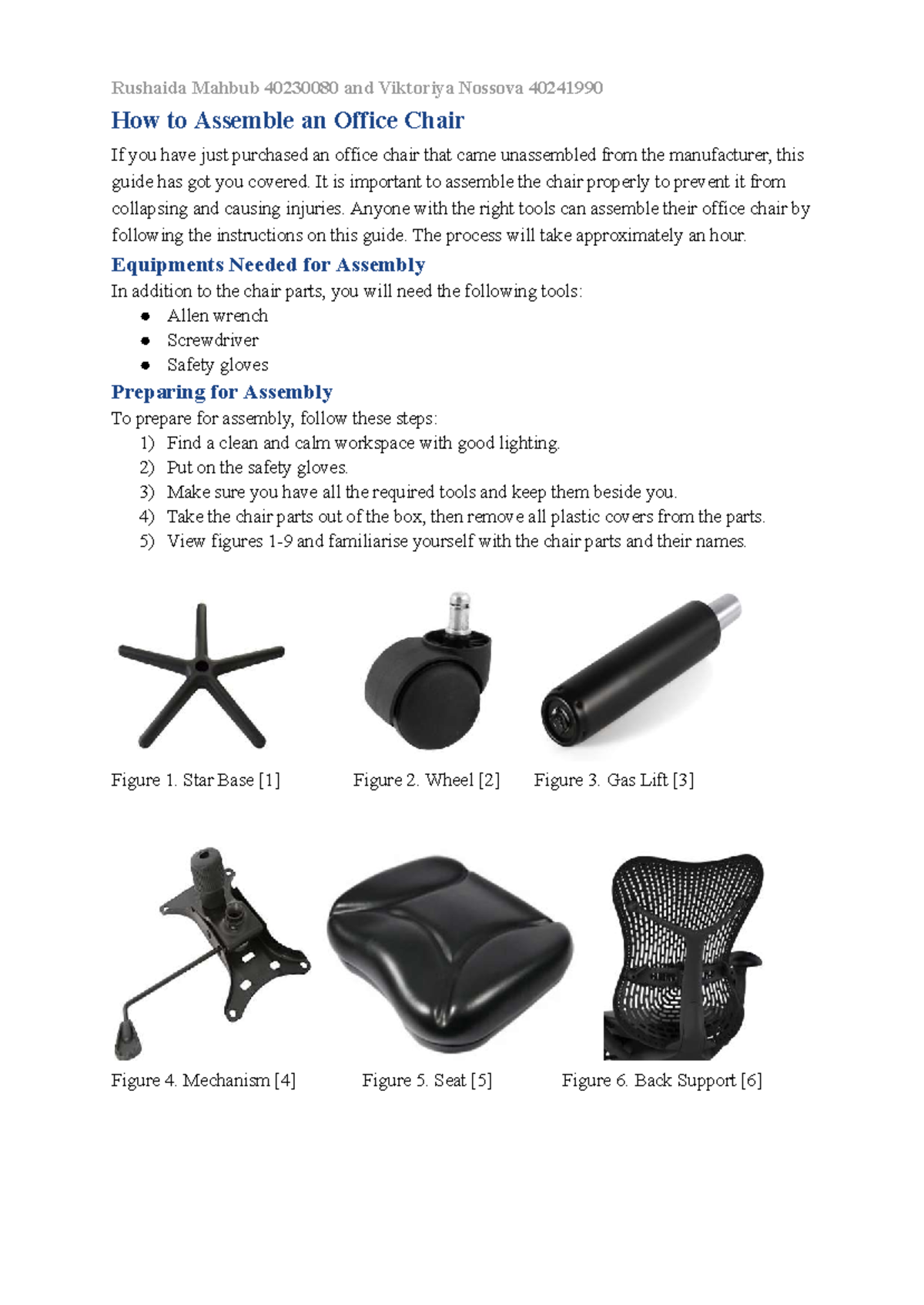 How to Assemble an Office Chair: Instructional Presentation (Final ...