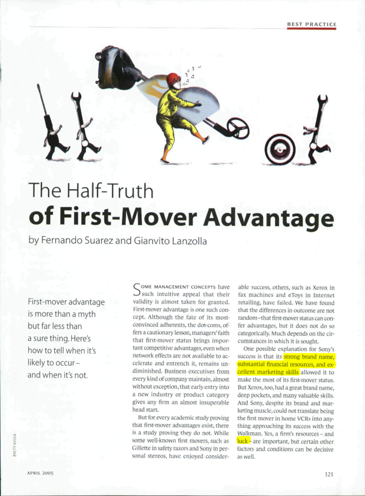 GA4 The Half Truth of First Mover Advantage: Insights and Implications ...