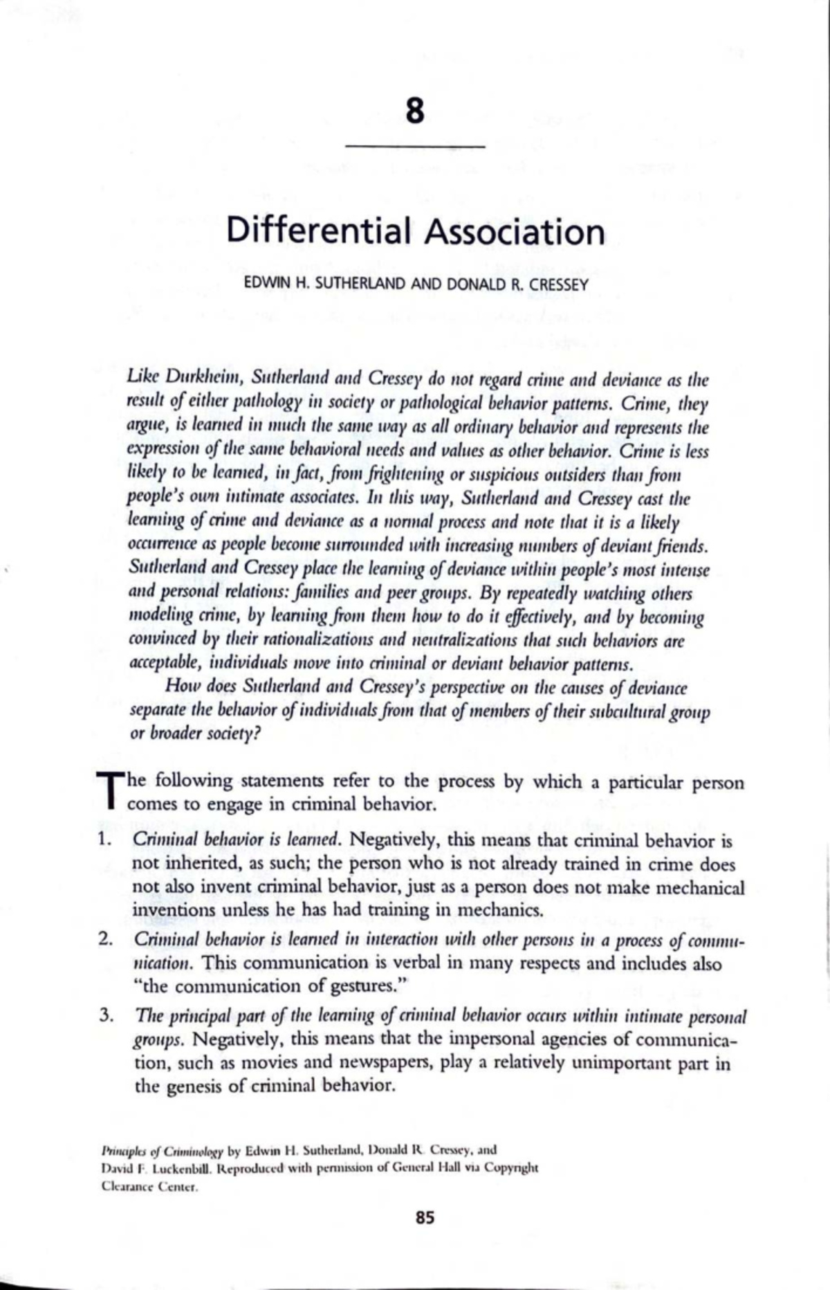 Control Theory and Social Construction of Deviance SOC 101 Lecture ...