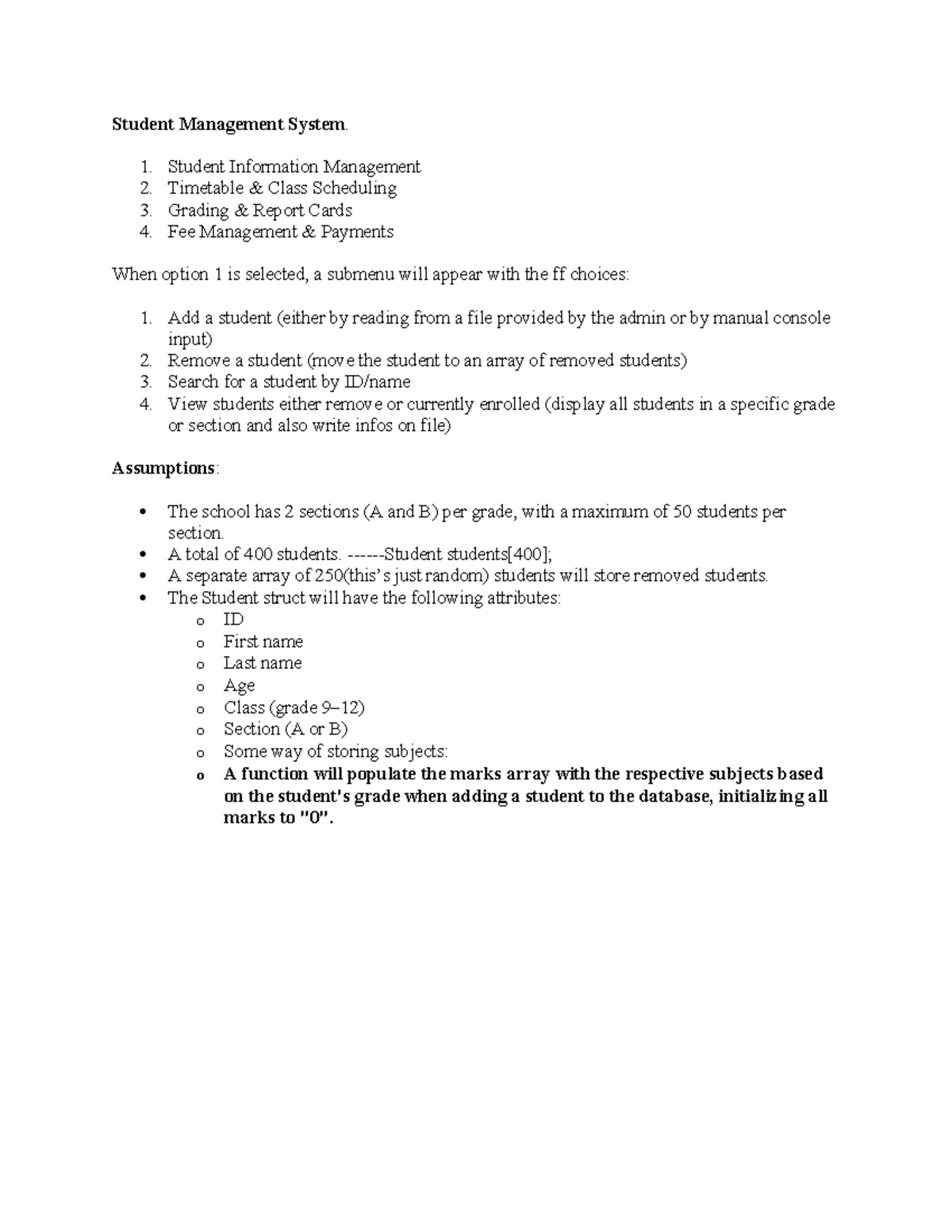 Student Management System: Features & Functionality Overview - Studocu