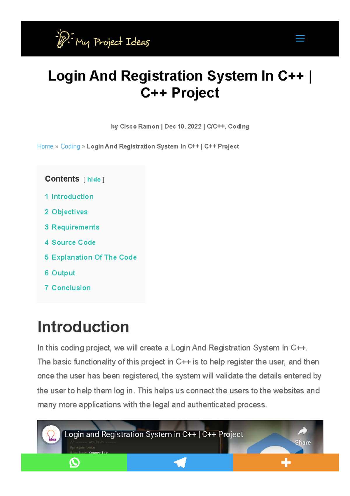 C++ Project: Login and Registration System Overview and Code - Studocu