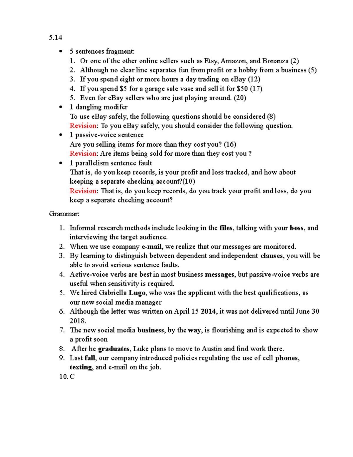 Weekly Homework chapter 5 - Business Communication - NEU - Studocu