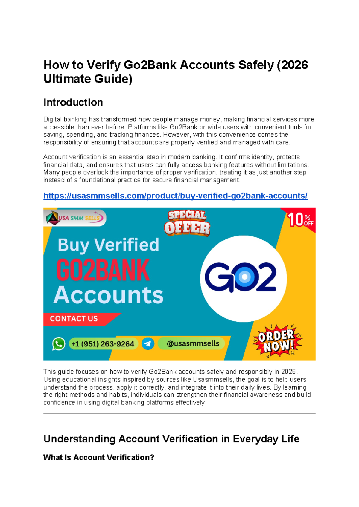 How to Safely Verify Go2Bank Accounts in 2026: A Complete Guide - Studocu