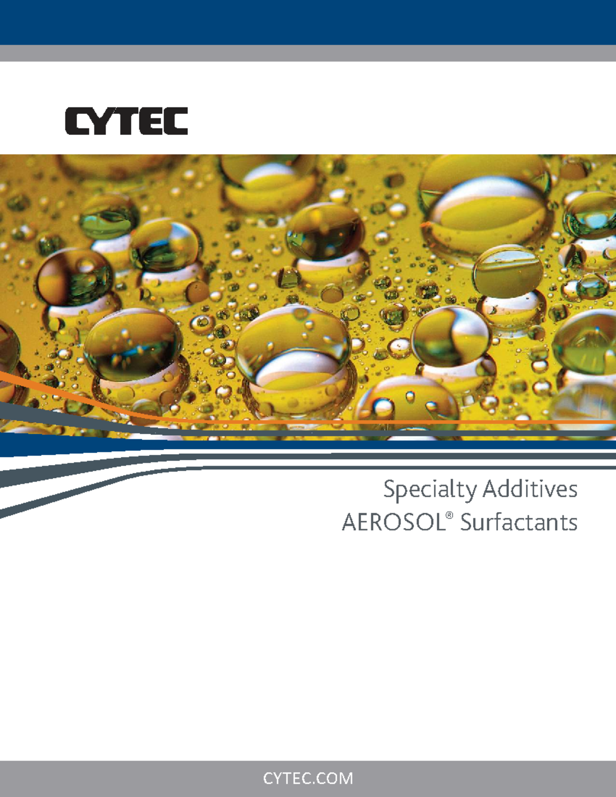 AEROSOL Surfactants Brochure: Specialty Additives Overview - Studocu
